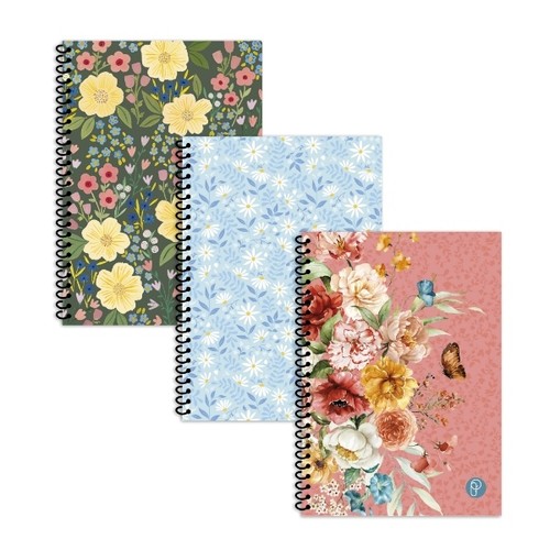 Spiral floral notebook - a5, |