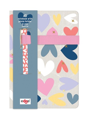Heart notebook pen set - heart,