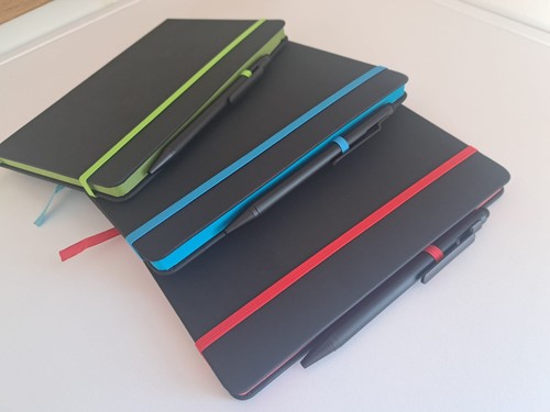 Coloured spectrum notebooks - coloured,