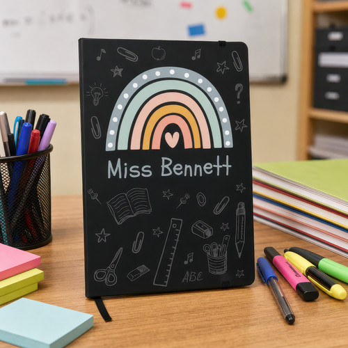 Personalised teacher notebook - personalised,