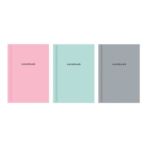 Pastel ruled hardback book - pastel,