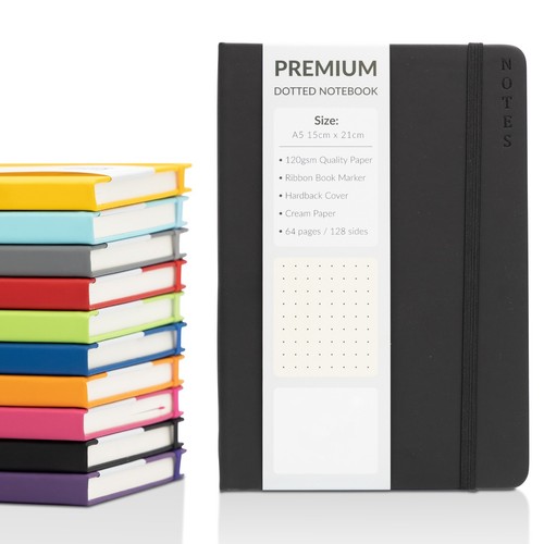 Hardback dotted notebook - hardback,