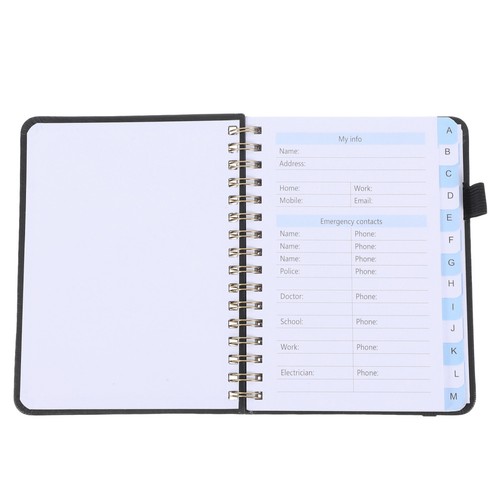 Refillable password organizer - refillable,