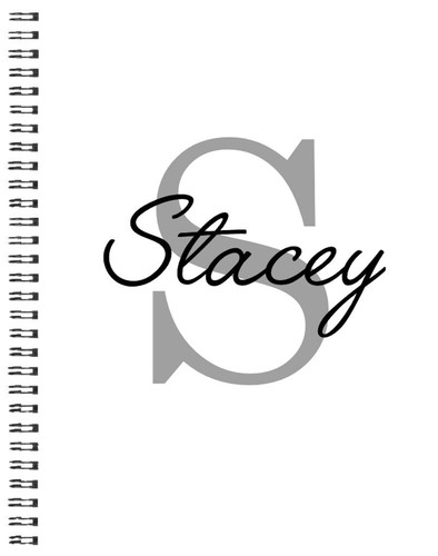 Personalised initial - personalised, a5
