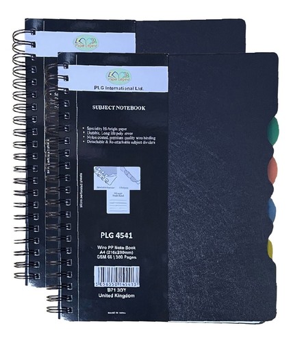 Subject notebook with - x, 4