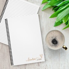 Notebook A5 Personalised HEART