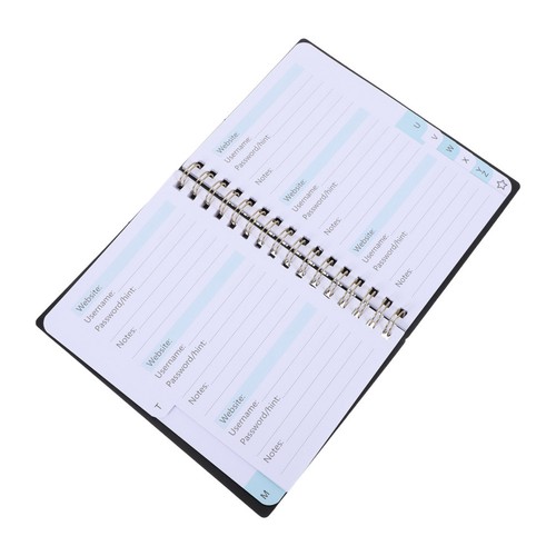 Username and password book - username,