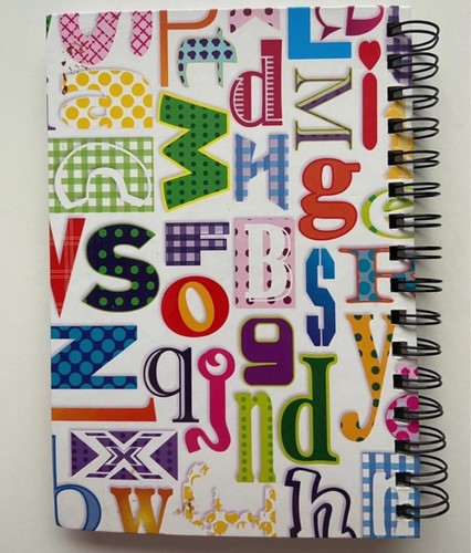 Chunky letters design - letters, a5