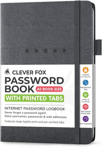 Password book alphabetized - password,