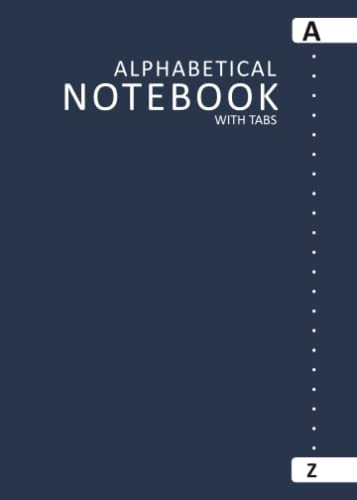 Alphabetical notebook with - notebook,