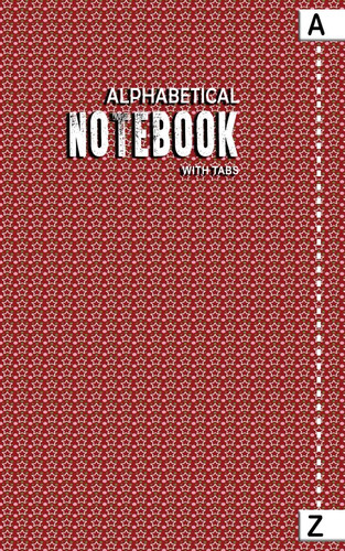 Alphabetical notebook with - alphabetical,