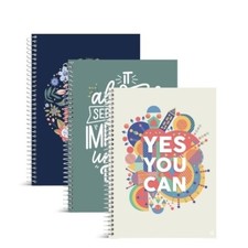 3 x A5 Notebooks Spiral Bound